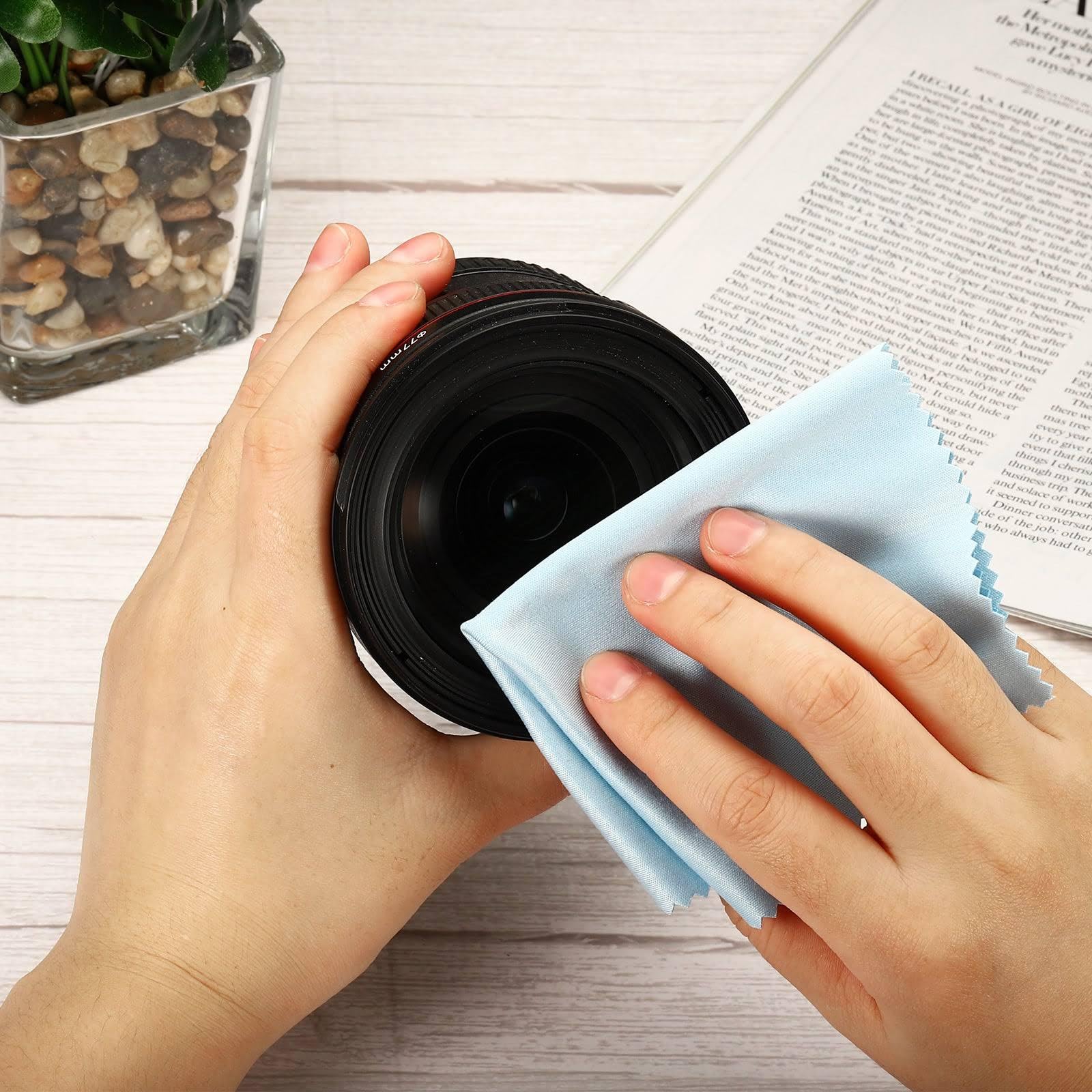 4Pcs 12x12inch Cymbal Instruments Cleaning Cloths Microfiber,Universal Instrument Plush Polishing Cloths for Guitar Cello Viola